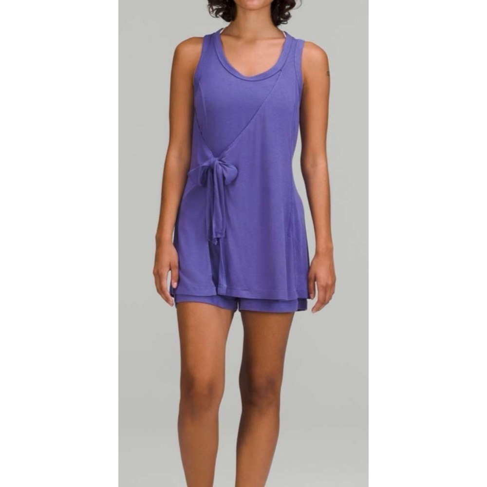 Lululemon Modal Wrap Romper 4" Indigo